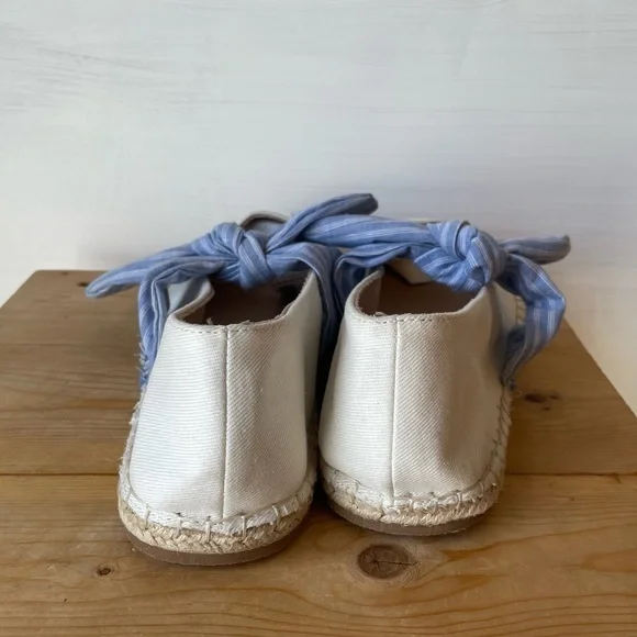 Torrid Ivory Canvas Espadrille Flats NWT! Size 11.5 - Picture 9 of 13